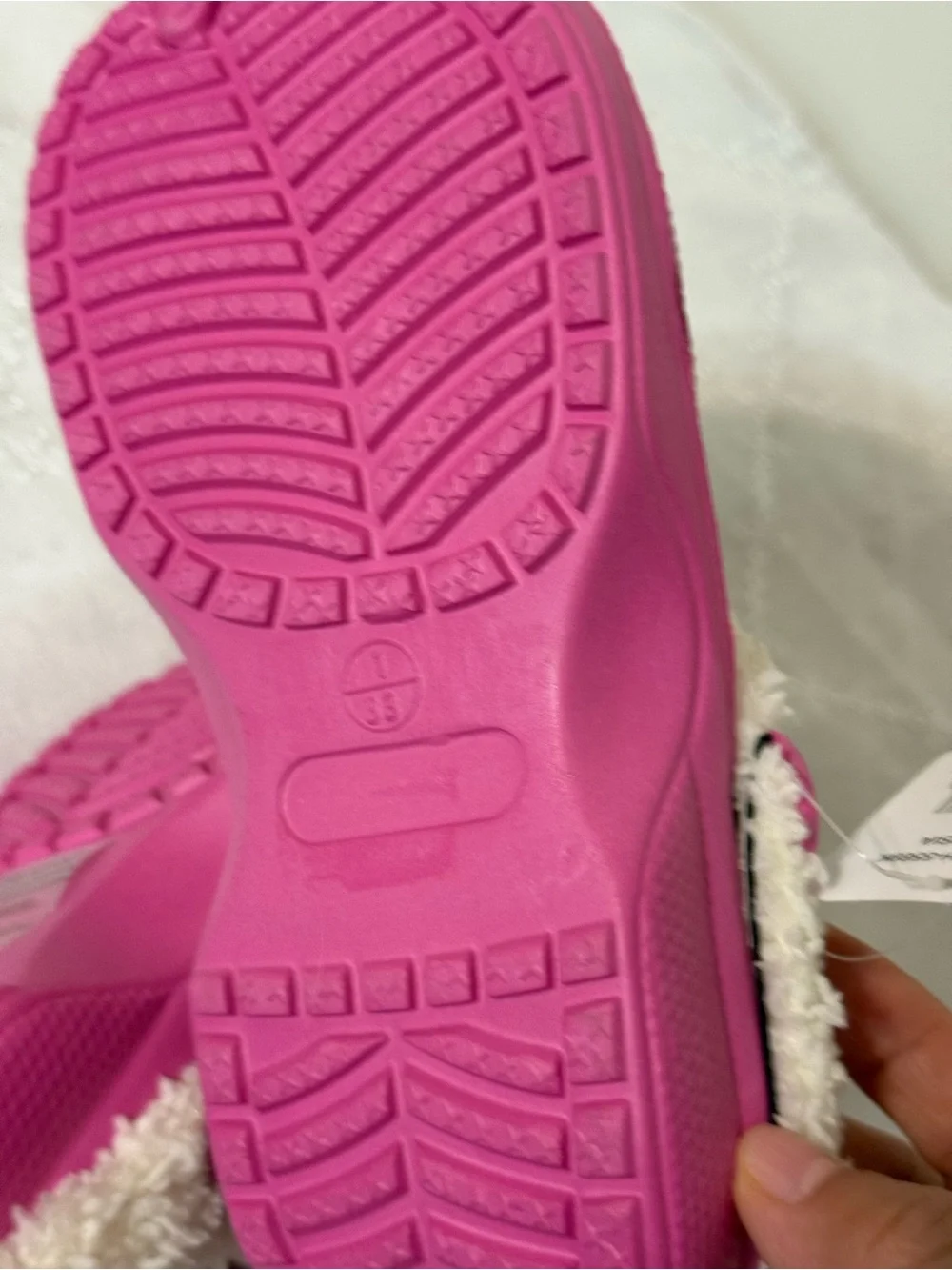 Kids Plush-Lined Slip-On Clogs in Hot Pink
